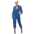Leona Sexy Leopard Jumpsuits Full Sleeve - Vestir en Moda