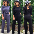 Leslie Women fashion color long sleeve loose Jumpsuits - Vestir en Moda