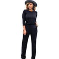 Leslie Women fashion color long sleeve loose Jumpsuits - Vestir en Moda