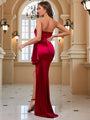 Lety Backless Slit Sleeveless Satin Party Dresses - Vestir en Moda