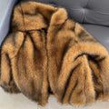 Lili Faux Coat Mid Length Fur Western - Vestir en Moda