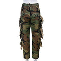 Lilith Regular Rise Camouflage Personality Tassel Pocket Pants - Vestir en Moda