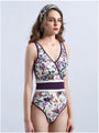 Lilly Retro Printed Backless Women's Swimsuit - Vestir en Moda