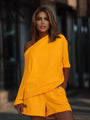Lima Off Shoulder Shorts Sports Two Pieces Sets - Vestir en Moda
