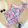 Londyn Fresh Print One-Shoulder Floral Swimsuits - Vestir en Moda