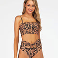 Lorelei Split Bikini Sexy Slim Leopard Print Swimsuit - Vestir en Moda