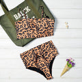 Lorelei Split Bikini Sexy Slim Leopard Print Swimsuit - Vestir en Moda