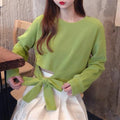 Lucía Spring Autumn Loose Solid Color High Waist Sweatshirt - Vestir en Moda
