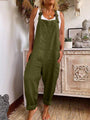 Lucía Women Solid Color Cotton And Linen Jumpsuits - Vestir en Moda