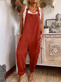 Lucía Women Solid Color Cotton And Linen Jumpsuits - Vestir en Moda