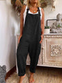 Lucía Women Solid Color Cotton And Linen Jumpsuits - Vestir en Moda