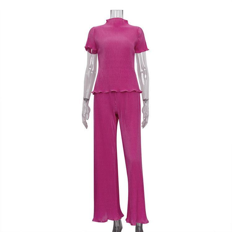 Lucy Pleated Casual Fashion Two Piece Sets - Vestir en Moda