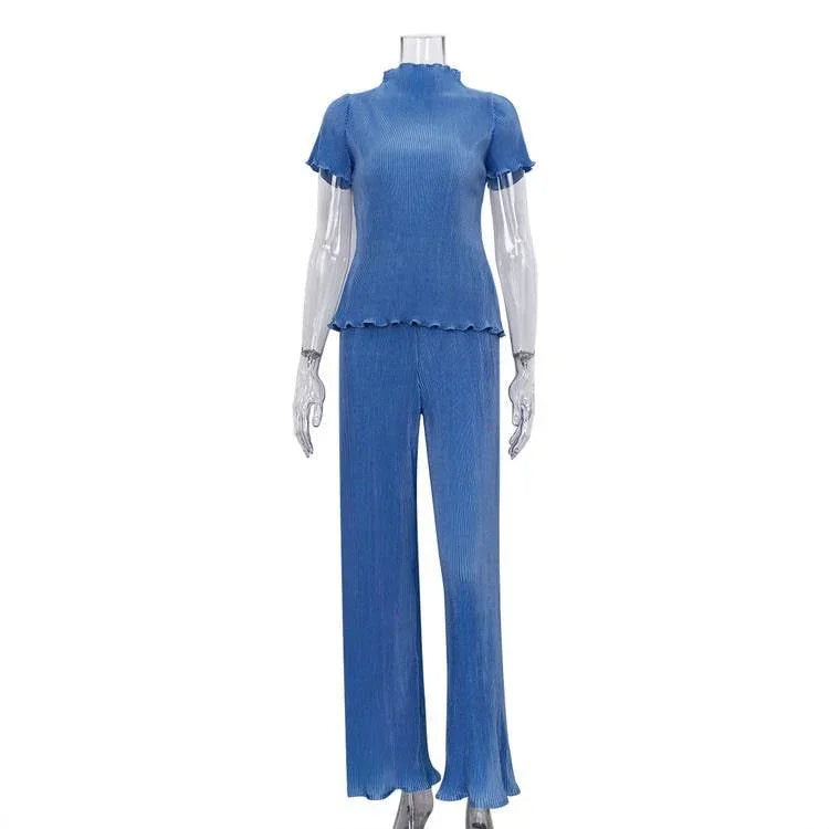Lucy Pleated Casual Fashion Two Piece Sets - Vestir en Moda
