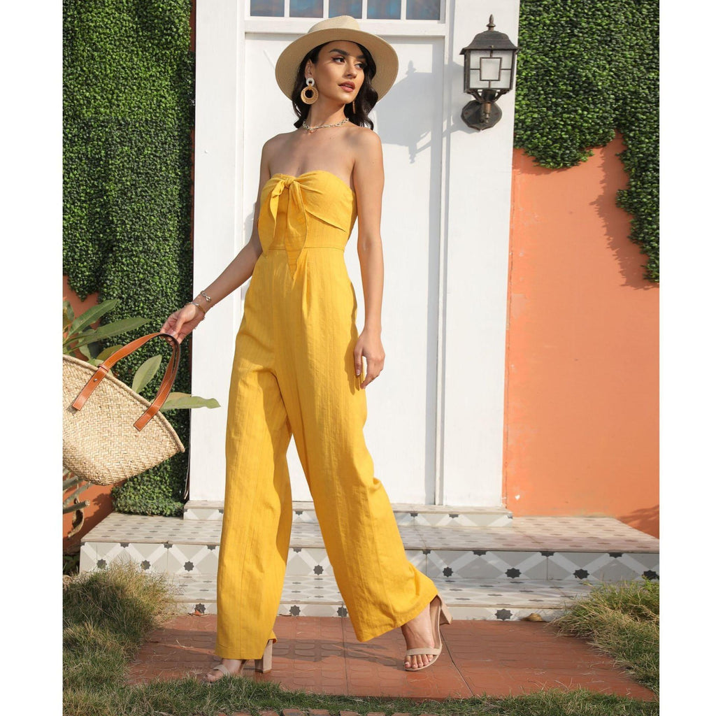 Luisa Summer Trousers without Belt Straight Jumpsuits - Vestir en Moda