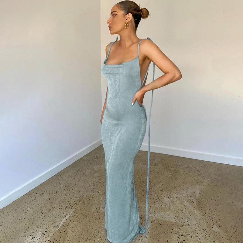Lupita Summer Women Clothing Sexy Backless Sheath Elegant Dresses - Vestir en Moda