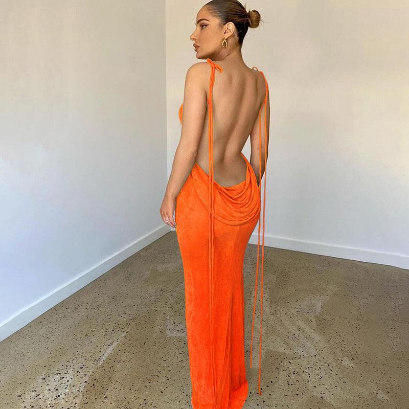 Lupita Summer Women Clothing Sexy Backless Sheath Elegant Dresses - Vestir en Moda