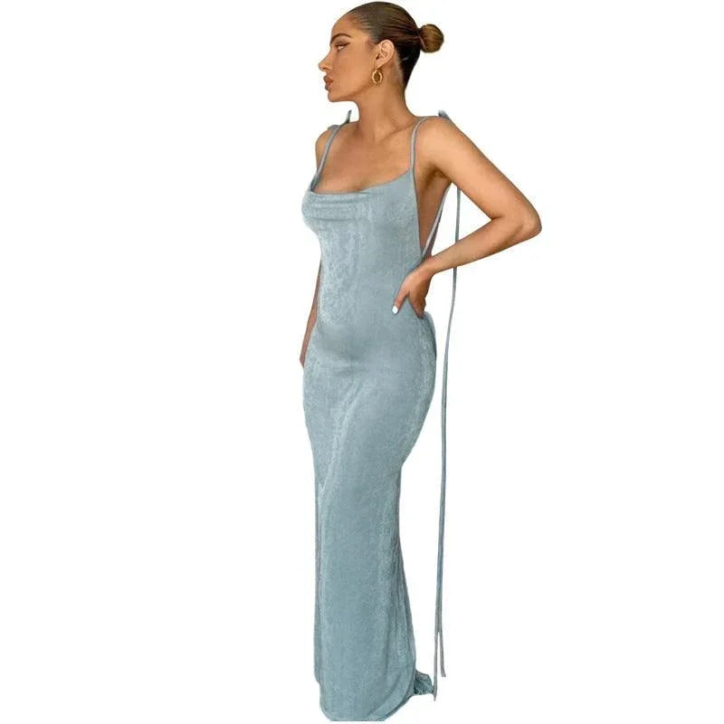 Lupita Summer Women Clothing Sexy Backless Sheath Elegant Dresses - Vestir en Moda