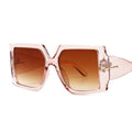 Luxury Square Retro Brand Plastic Frame Oversized Sunglasses - Vestir en Moda