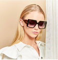 Luxury Square Retro Brand Plastic Frame Oversized Sunglasses - Vestir en Moda