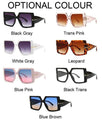 Luxury Square Retro Brand Plastic Frame Oversized Sunglasses - Vestir en Moda