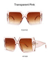 Luxury Square Retro Brand Plastic Frame Oversized Sunglasses - Vestir en Moda