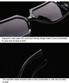 Luxury Square Retro Brand Plastic Frame Oversized Sunglasses - Vestir en Moda