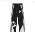 Lylah Vintage Star Embroidered Wide Striped Leg Pants - Vestir en Moda