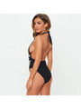 Mackenzie Sexy Halter Printing One-Piece Swimsuit - Vestir en Moda