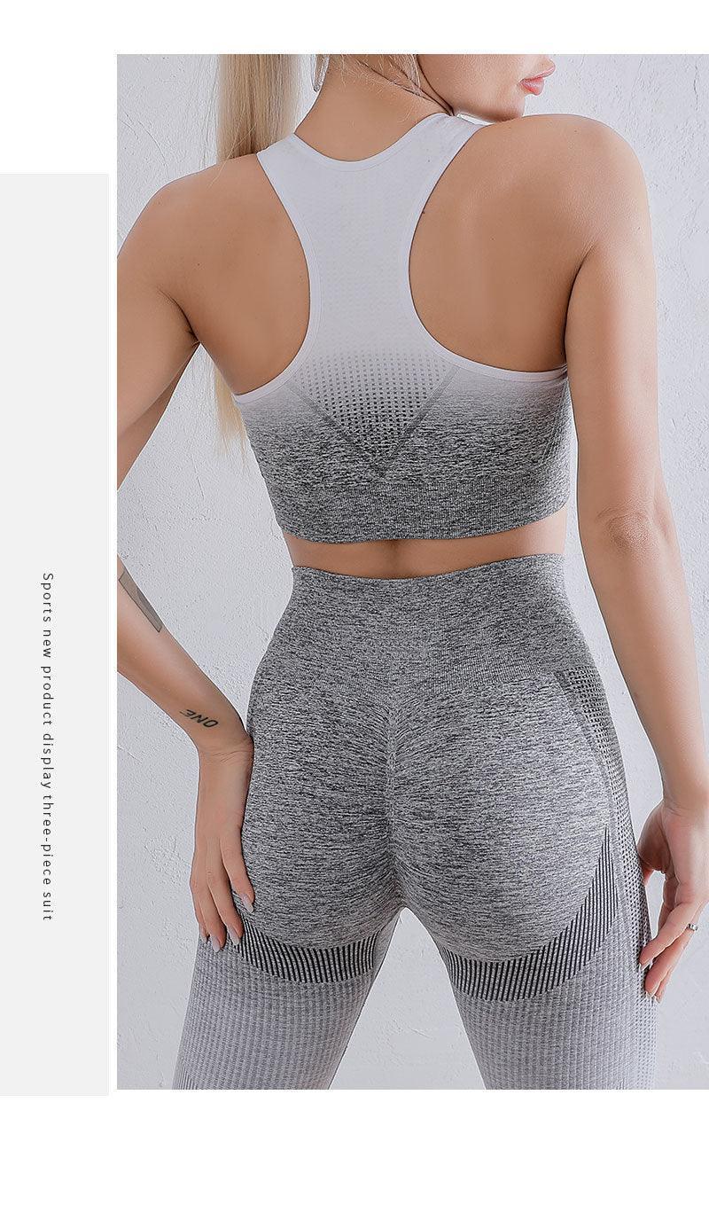 Mackenzie Workout Clothes Seamless Knitted Nylon Quick-Drying Running Outfit - Vestir en Moda