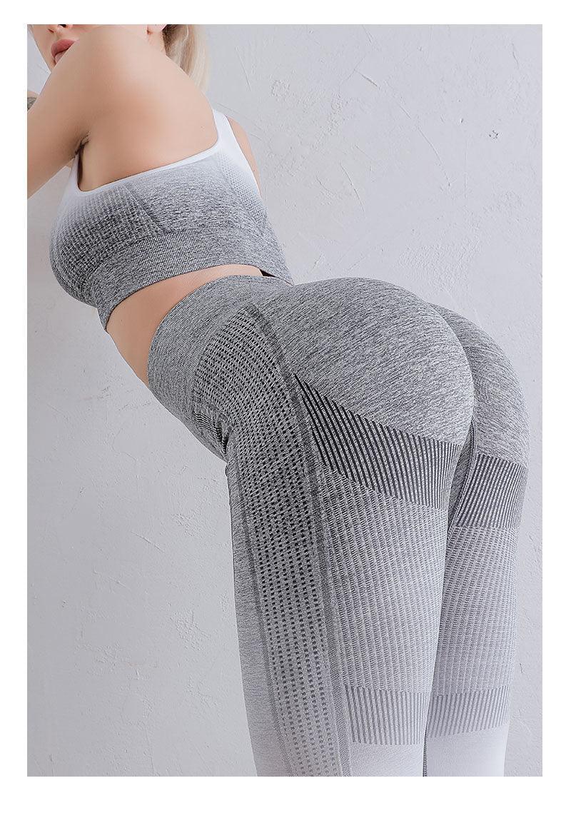 Mackenzie Workout Clothes Seamless Knitted Nylon Quick-Drying Running Outfit - Vestir en Moda