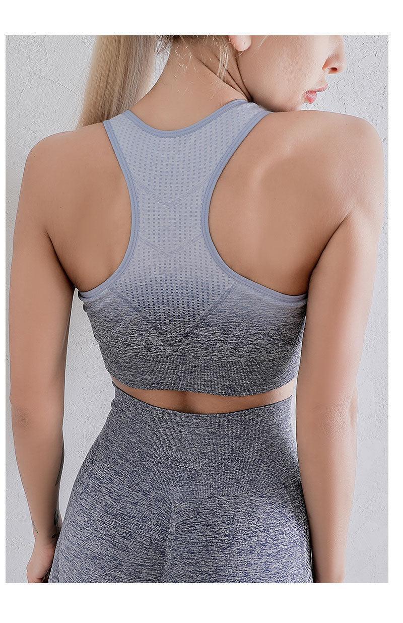 Mackenzie Workout Clothes Seamless Knitted Nylon Quick-Drying Running Outfit - Vestir en Moda
