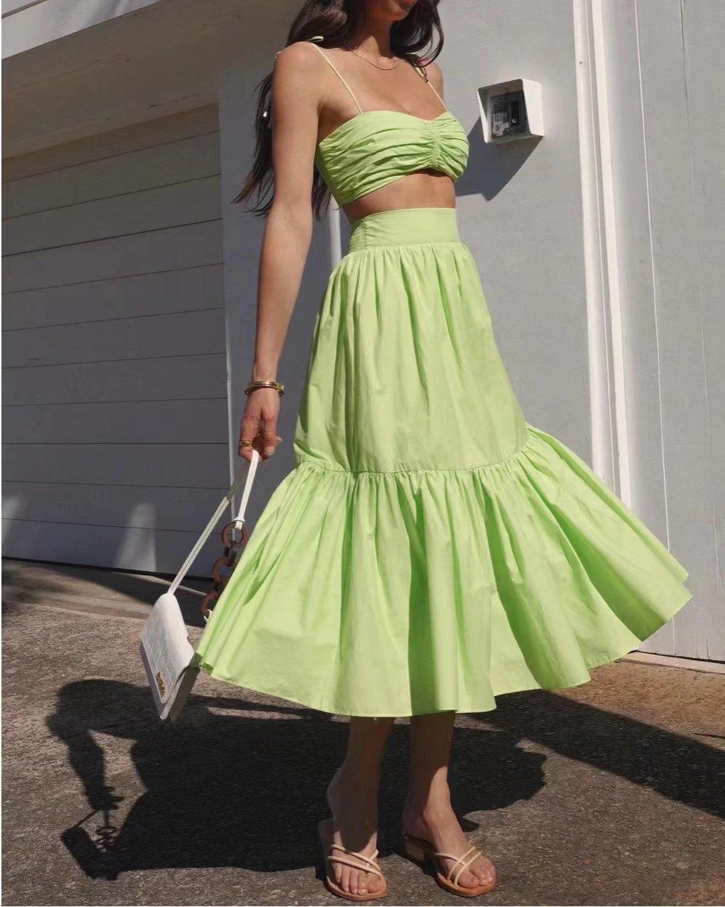 Madison Clothing High Solid Color two pieces sets - Vestir en Moda