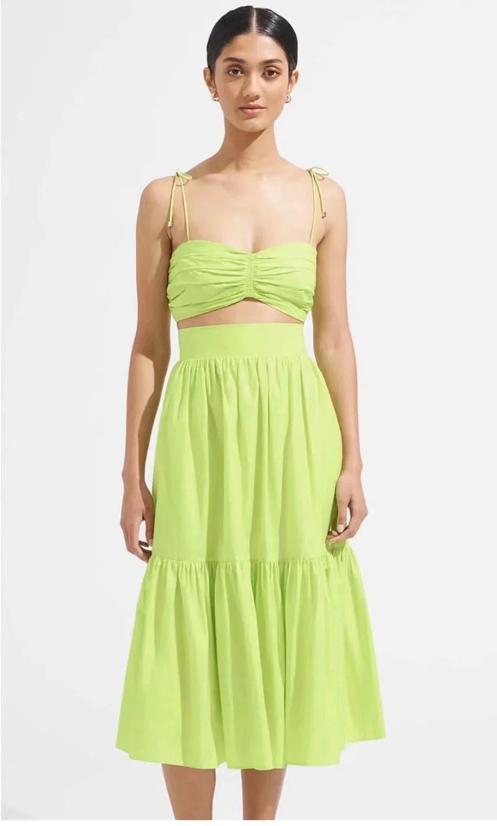 Madison Clothing High Solid Color two pieces sets - Vestir en Moda