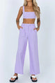 Madison Clothing High Waist Buckle Casual Two Piece Sets - Vestir en Moda