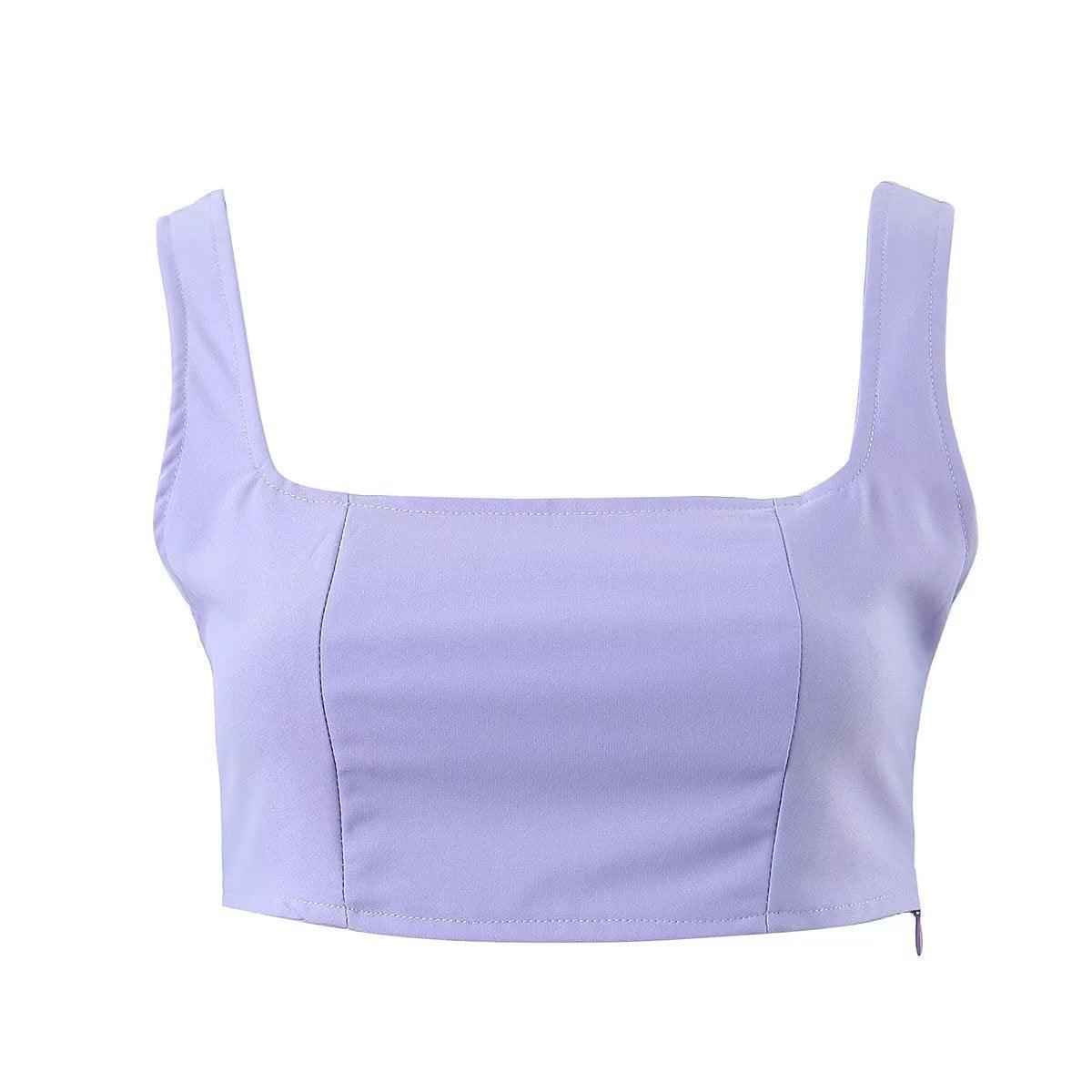 Madison Clothing High Waist Buckle Casual Two Piece Sets - Vestir en Moda