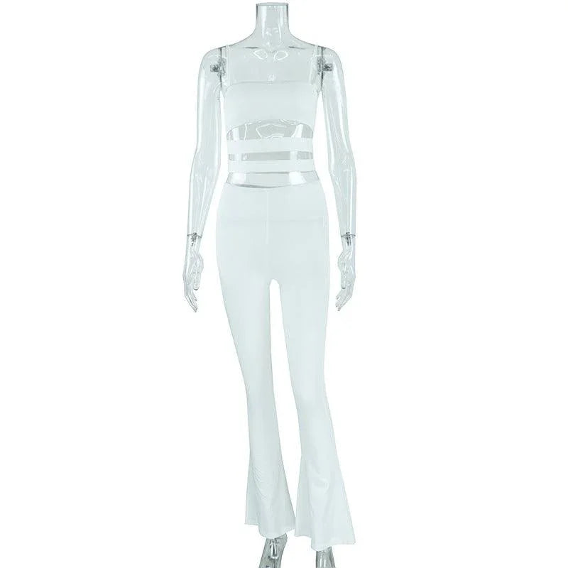 Madison Clothing Solid Color Sling Casual two pieces sets - Vestir en Moda
