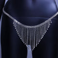 Magnolia Rhinestone Body Chain Suit Sexy Shiny Tassel Nightclub Clothing - Vestir en Moda