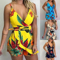 Mahra Women Elegant Summer Print Rompers Sleeveless - Vestir en Moda