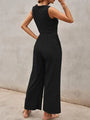 Maité Women Solid Color Loose Sleeveless Jumpsuits - Vestir en Moda