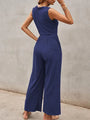 Maité Women Solid Color Loose Sleeveless Jumpsuits - Vestir en Moda