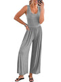 Maité Women Solid Color Loose Sleeveless Jumpsuits - Vestir en Moda