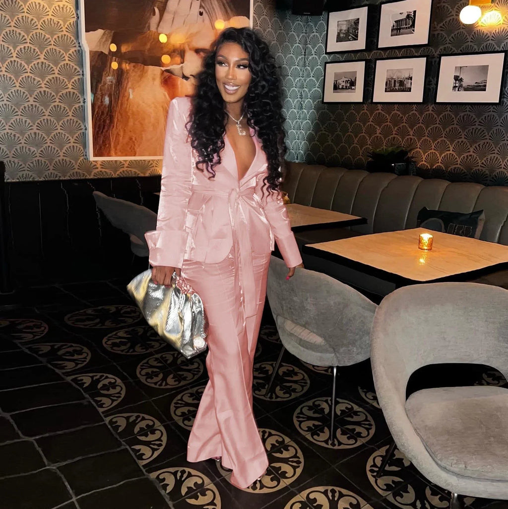 Makayla Solid Color Clubwear High Quality Two Piece Set - Vestir en Moda