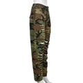 Makenna Camouflage Sexy Slim Fit Skinny Ripped Casual Pants - Vestir en Moda