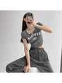 Malayah Stylish Printed Short Sleeve Cropped Tees - Vestir en Moda