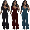 Manuela Autumn Women Skinny Jumpsuits Solid color Sleeveless - Vestir en Moda