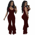 Manuela Autumn Women Skinny Jumpsuits Solid color Sleeveless - Vestir en Moda
