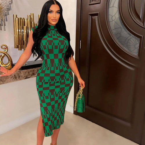 manuela Women with Slit French Dresses - Vestir en Moda