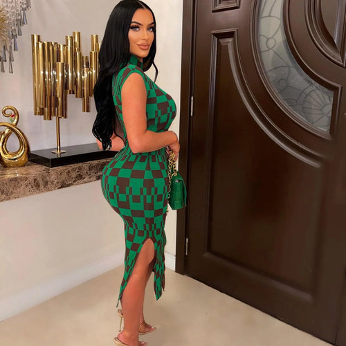 manuela Women with Slit French Dresses - Vestir en Moda