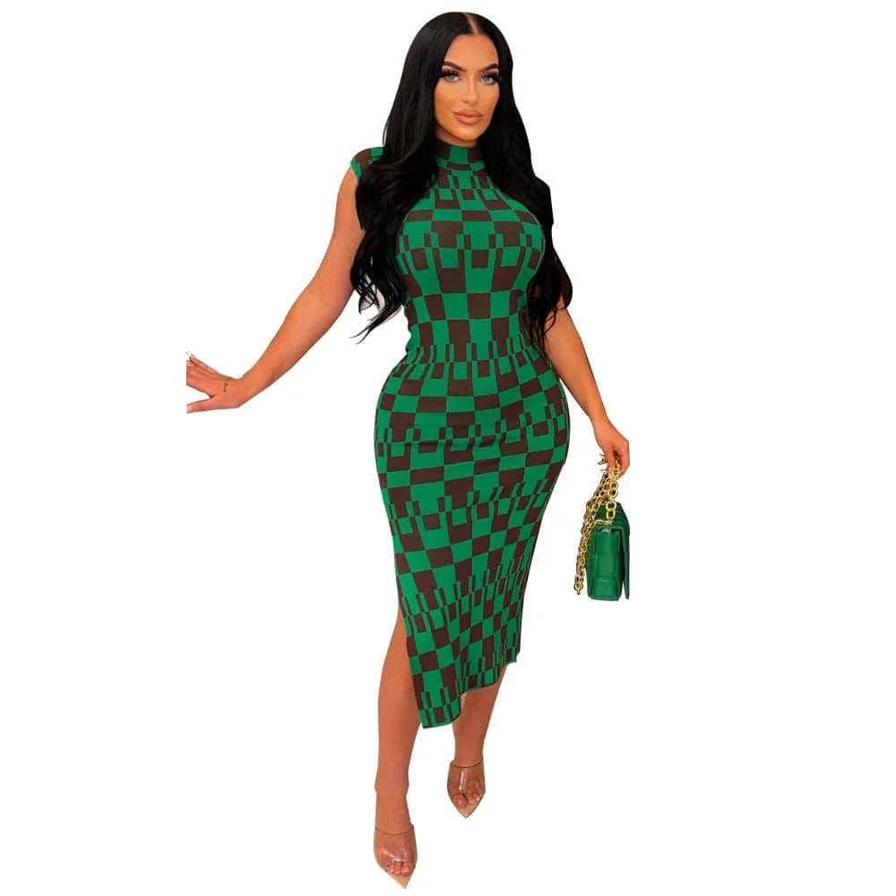 manuela Women with Slit French Dresses - Vestir en Moda