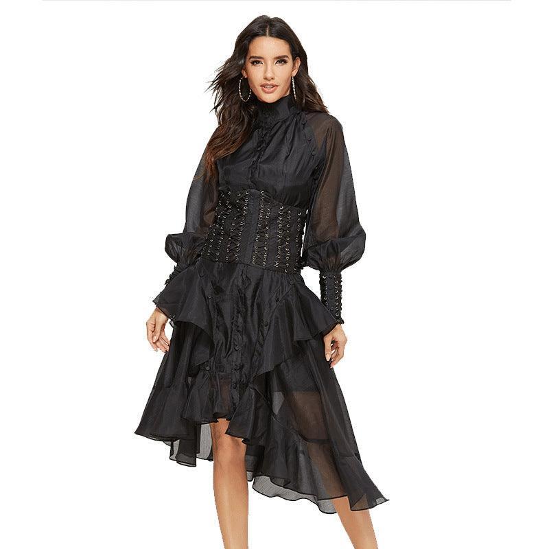 Marcela Stunning Flower Printed Party Dresses - Vestir en Moda